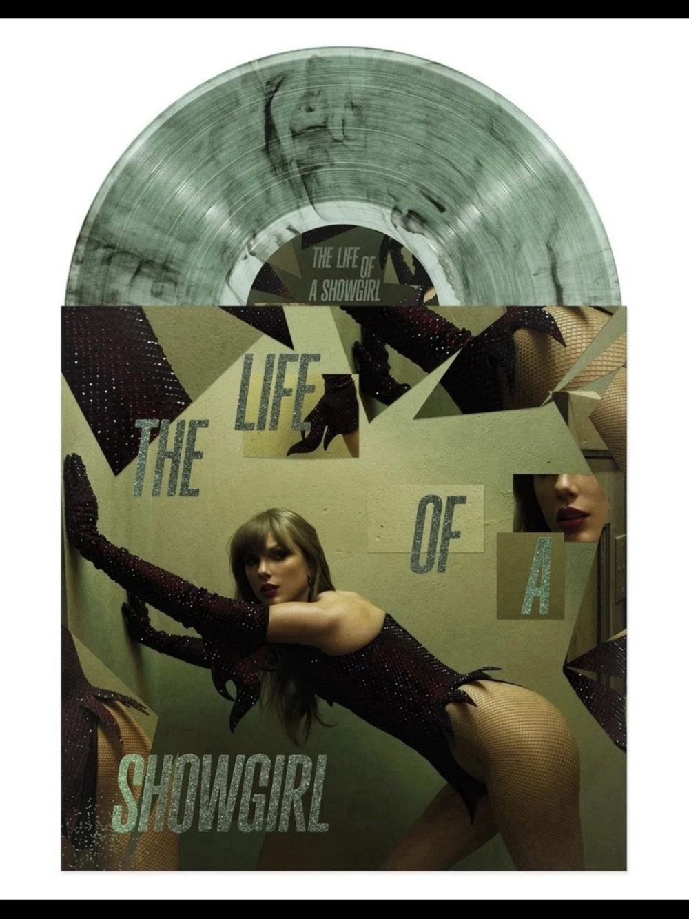 Limited Edition Taylor Swift Green Marble Vinyl - The Life of a Showgirl